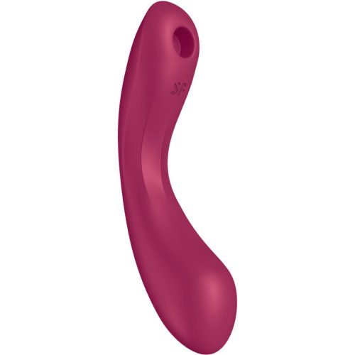 Satisfyer Curve Trinity 1 – Stimulator Clitoridian Air Pulse cu Vibrații, Roșu
