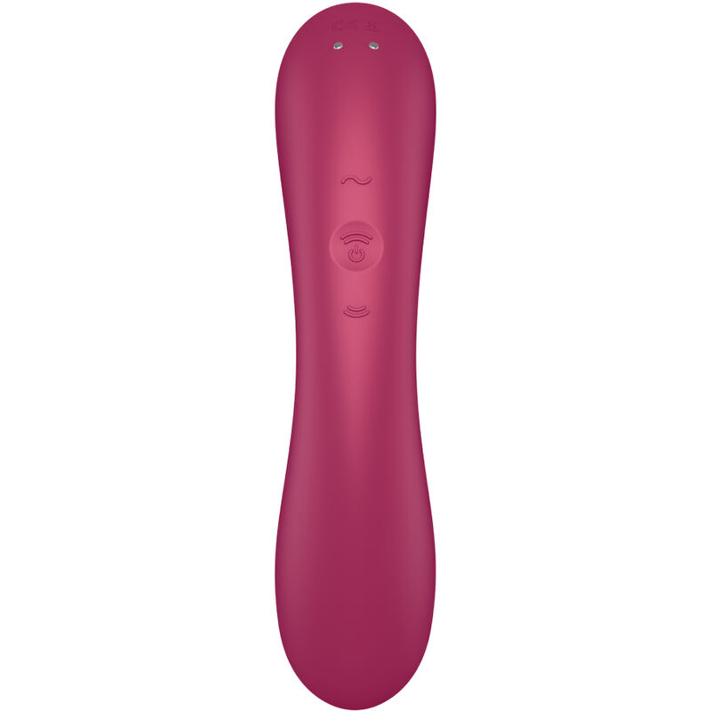 Satisfyer Curve Trinity 1 – Stimulator Clitoridian Air Pulse cu Vibrații, Roșu
