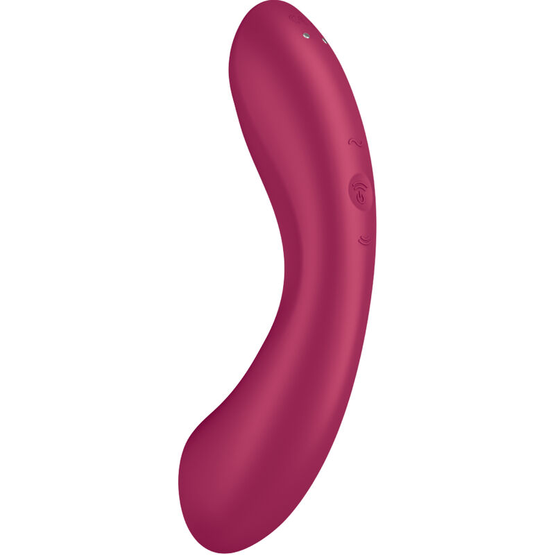 Satisfyer Curve Trinity 1 – Stimulator Clitoridian Air Pulse cu Vibrații, Roșu