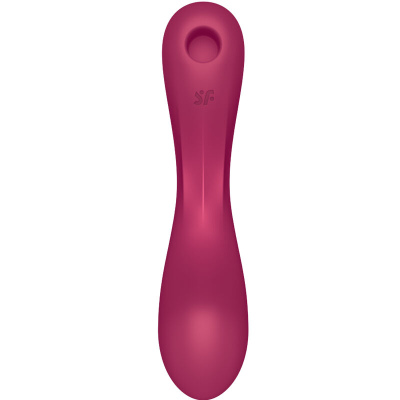 Satisfyer Curve Trinity 1 – Stimulator Clitoridian Air Pulse cu Vibrații, Roșu