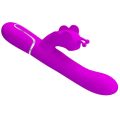Pretty Love Butterfly Fuchsia – Vibrator Rabbit 4 în 1 pentru Stimulare Multiplă