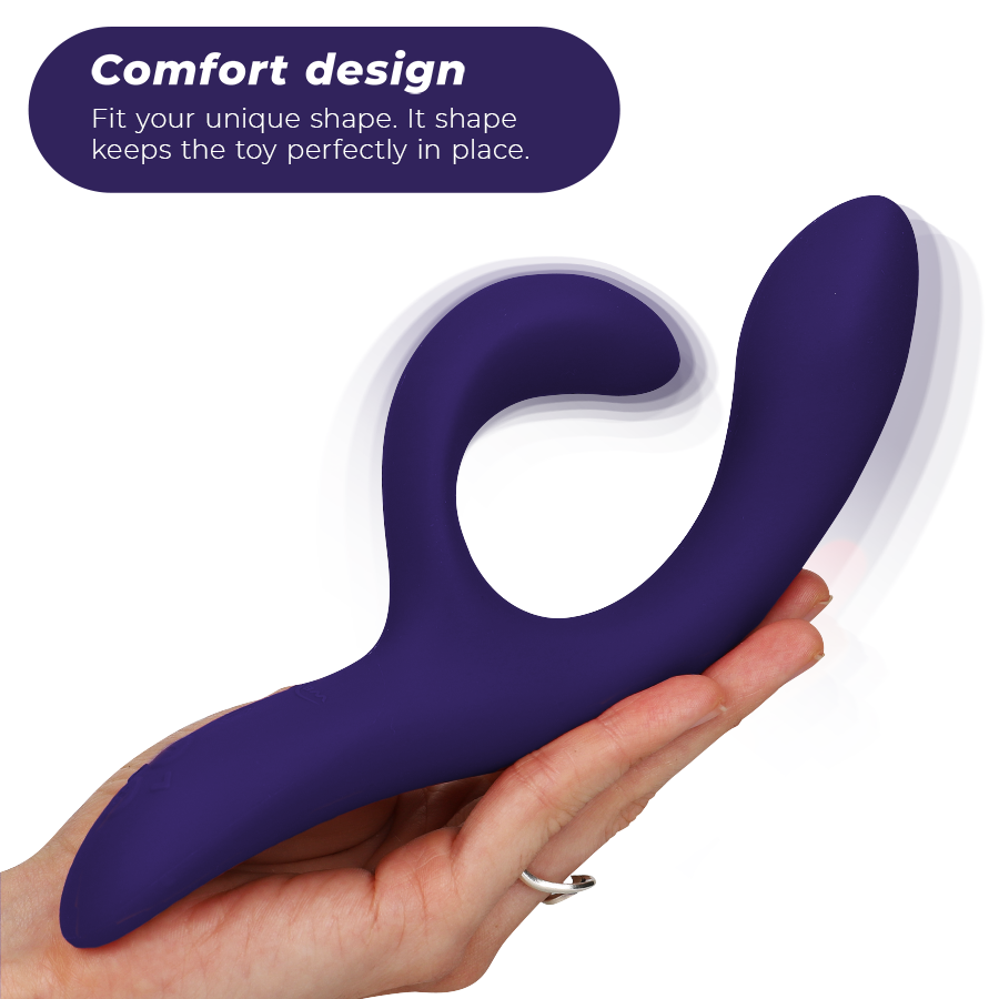 We-Vibe Nova 3 – Vibrator Rabbit pentru Stimulare Duală, Midnight Blue