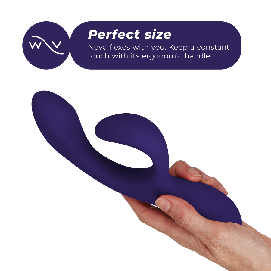 We-Vibe Nova 3 – Vibrator Rabbit pentru Stimulare Duală, Midnight Blue